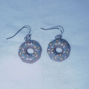 Homemade chocolate donut earrings!